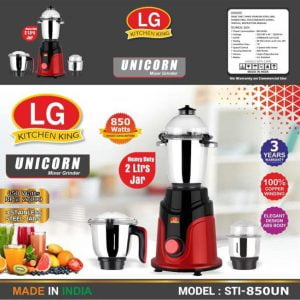LG Kitchen King Mixer Grinder Unicorn (3 in 1) Blender 850W MADE IN INDIA