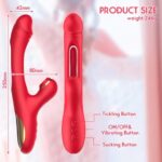 KELESTA 3 in1 Sucking,Flapping,Thrusting Rechargable Vibration Dildo - Image 4