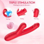 KELESTA 3 in1 Sucking,Flapping,Thrusting Rechargable Vibration Dildo - Image 6