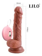 Realistic D**do Vi**ator with Suction Base and Remote Control - Image 5