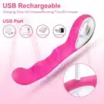 G-Spot Multispeed Rechargeable Vi**ator For Women 8 inch - Image 3