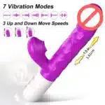 G-spot vibrator with heating and thrusting