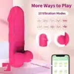 App Controlled Penis Shape Vibrating Dildo For Women - Image 2