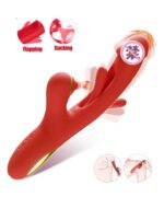 KELESTA 3 in1 Sucking,Flapping,Thrusting Rechargable Vibration Dildo - Image 7